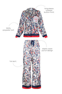 Sleep All Day Pajamas in Gramercy Vine