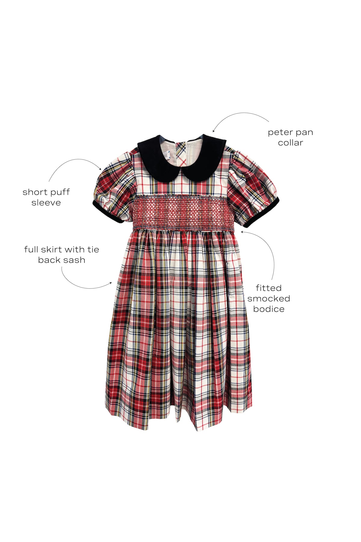 Joy Kids Dress in Carlyle Plaid