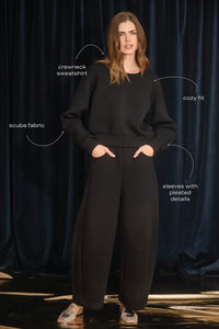 Jennie Sweatshirt in Onyx