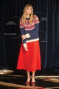 Josie Sweater in St. Moritz Fairisle