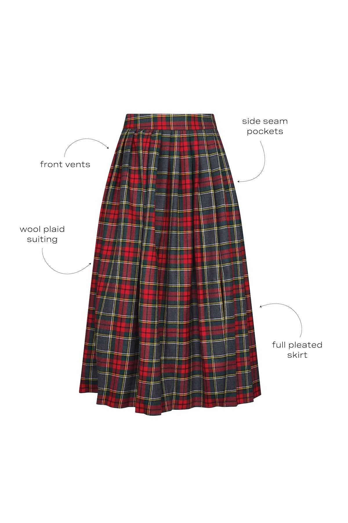 Dominic Skirt in Bemelmans Plaid