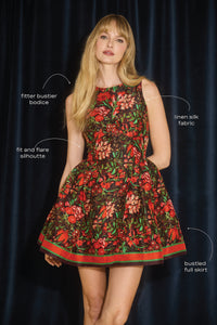 Layne Dress in Holiday Floral