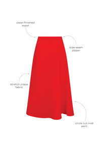 Adele Skirt in Red
