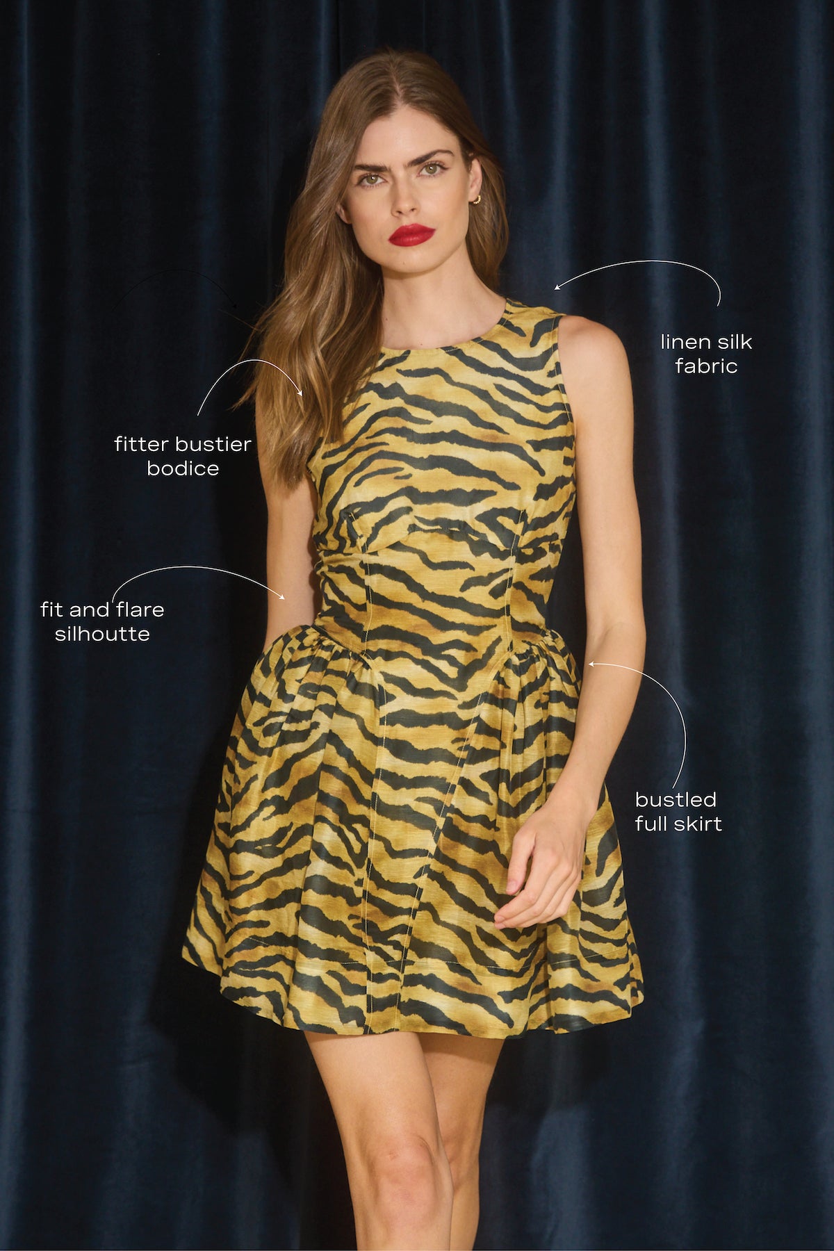 Layne Dress in Tiger