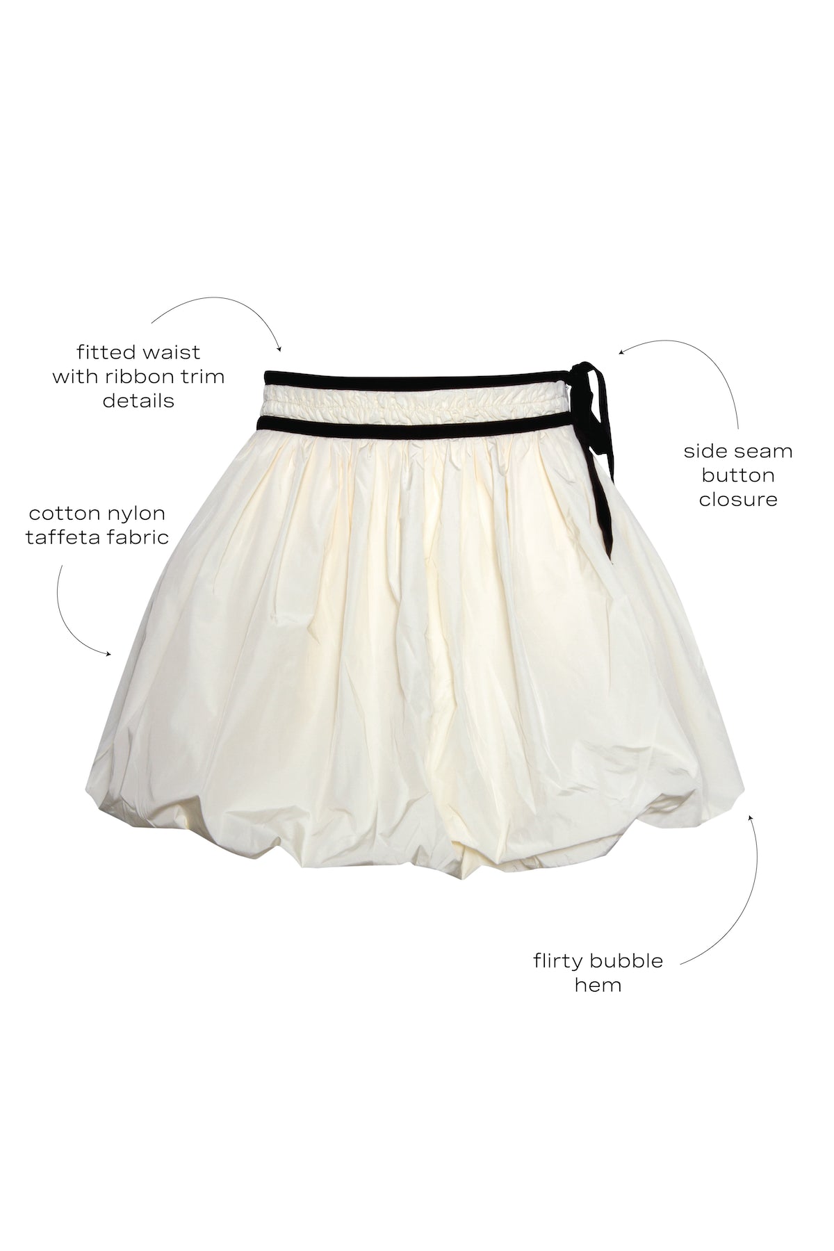 Angelina Skirt in Ivory