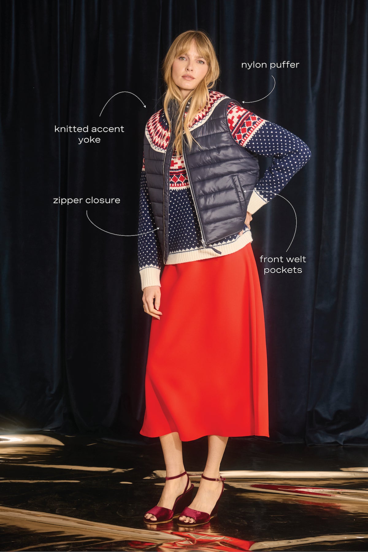 Brady Vest in Midnight