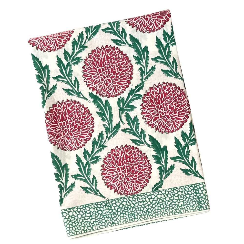 Holiday Flower and Vine Tablecloth