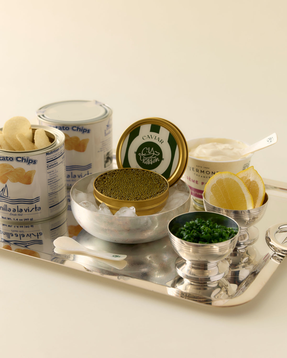 Classic Caviar & Chips Set