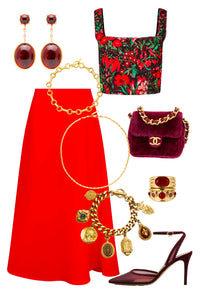 Adele Skirt in Red