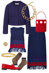 Rivington Skirt in Midnight Wool