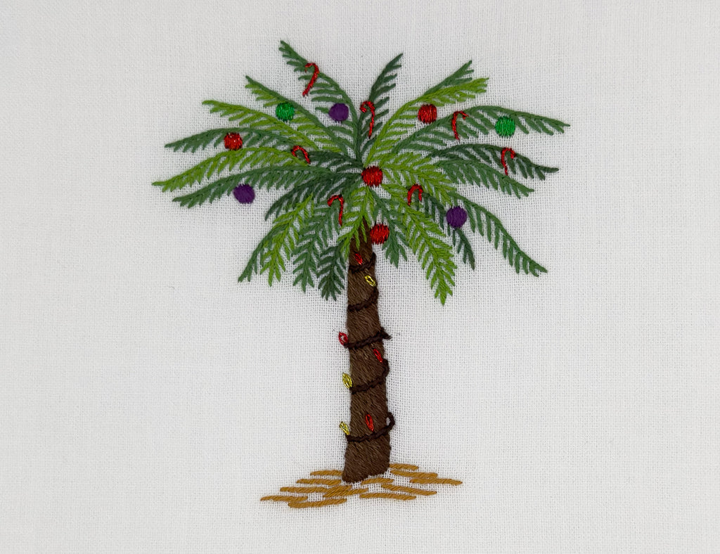 Image of a Henry Handwork Holiday Palm motif.