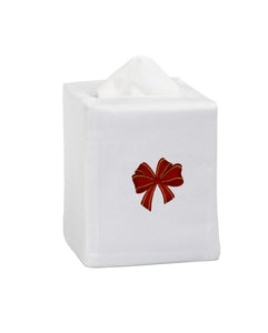 Holiday Red Bow Tissue Box Cover