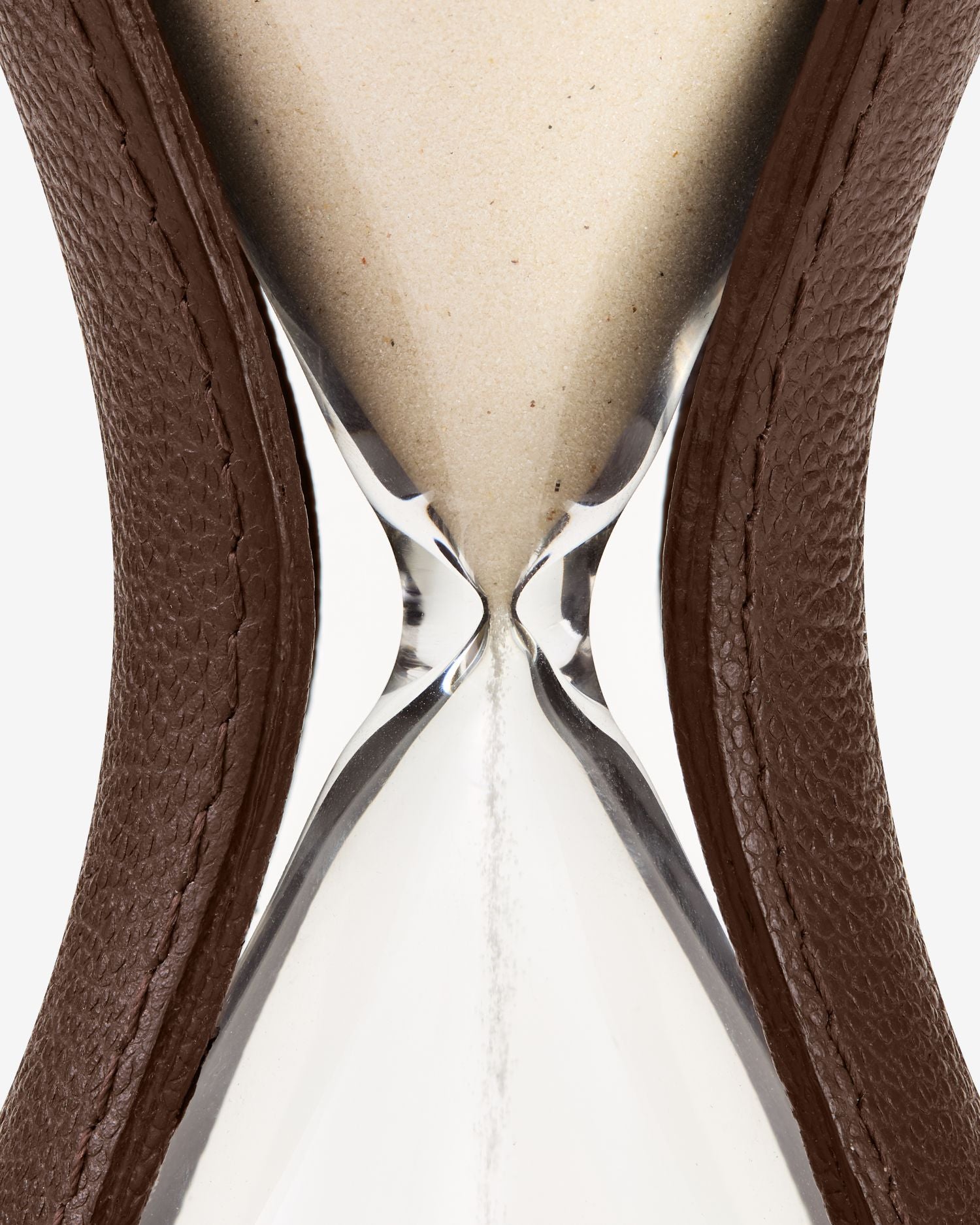 Luxury Glass Hourglass Timer in Leather | ASSOULINE | Over The Moon