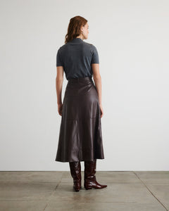Camilla Knit Top in Dark Heather Grey & Bronze Multi