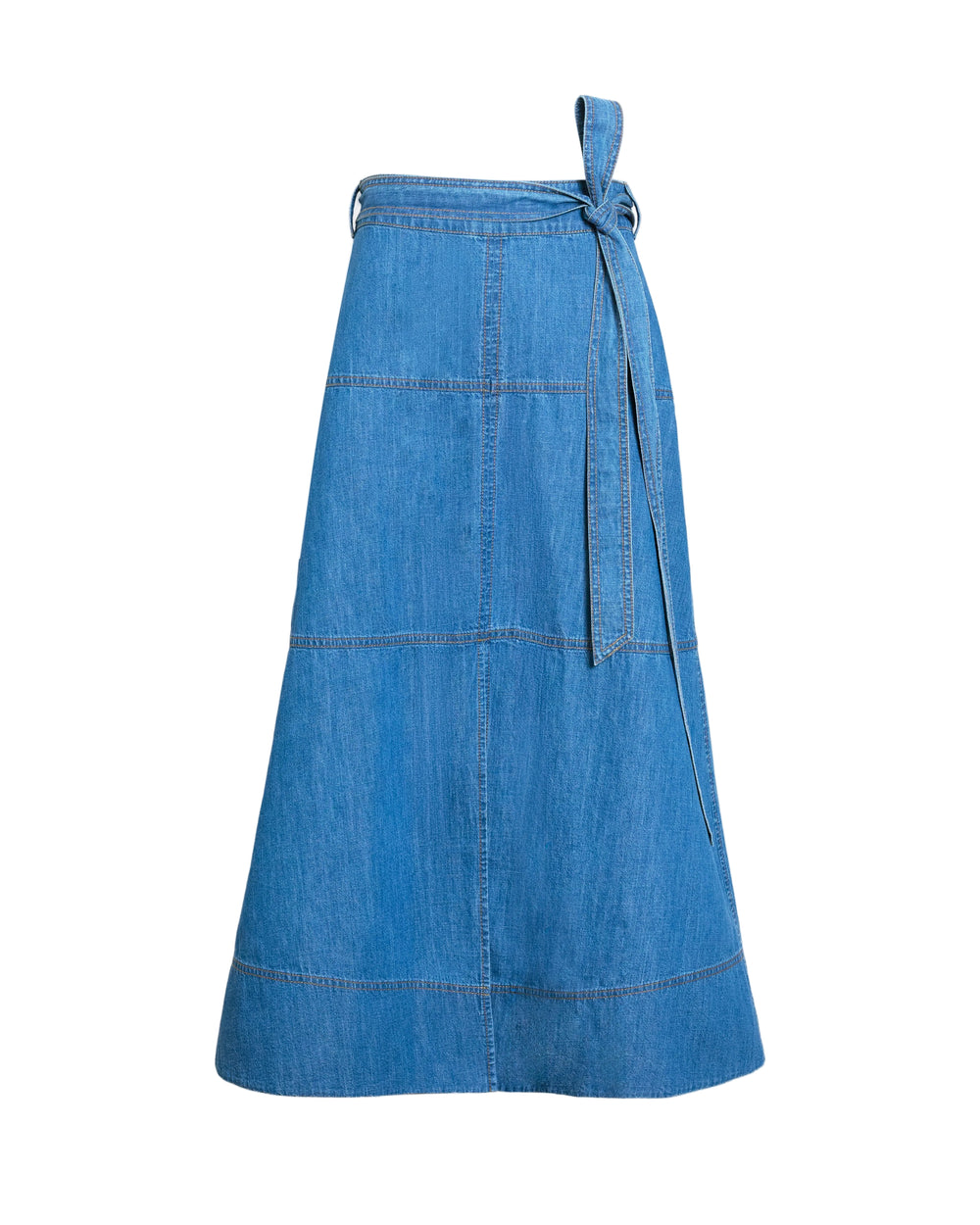 Hudley Skirt in Medium Indigo Blue
