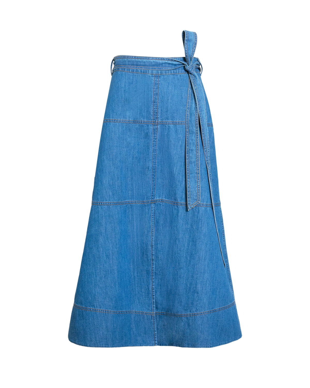 Hudley Skirt in Medium Indigo Blue