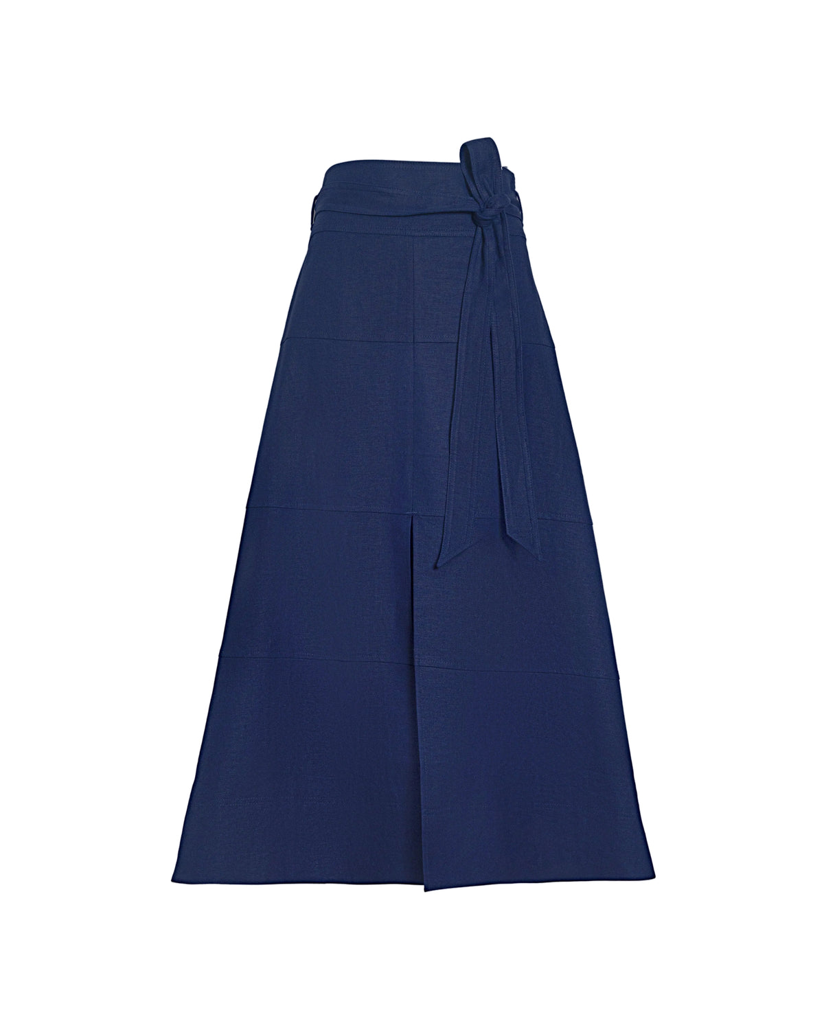 Linen Hudson Skirt in Maritime Blue