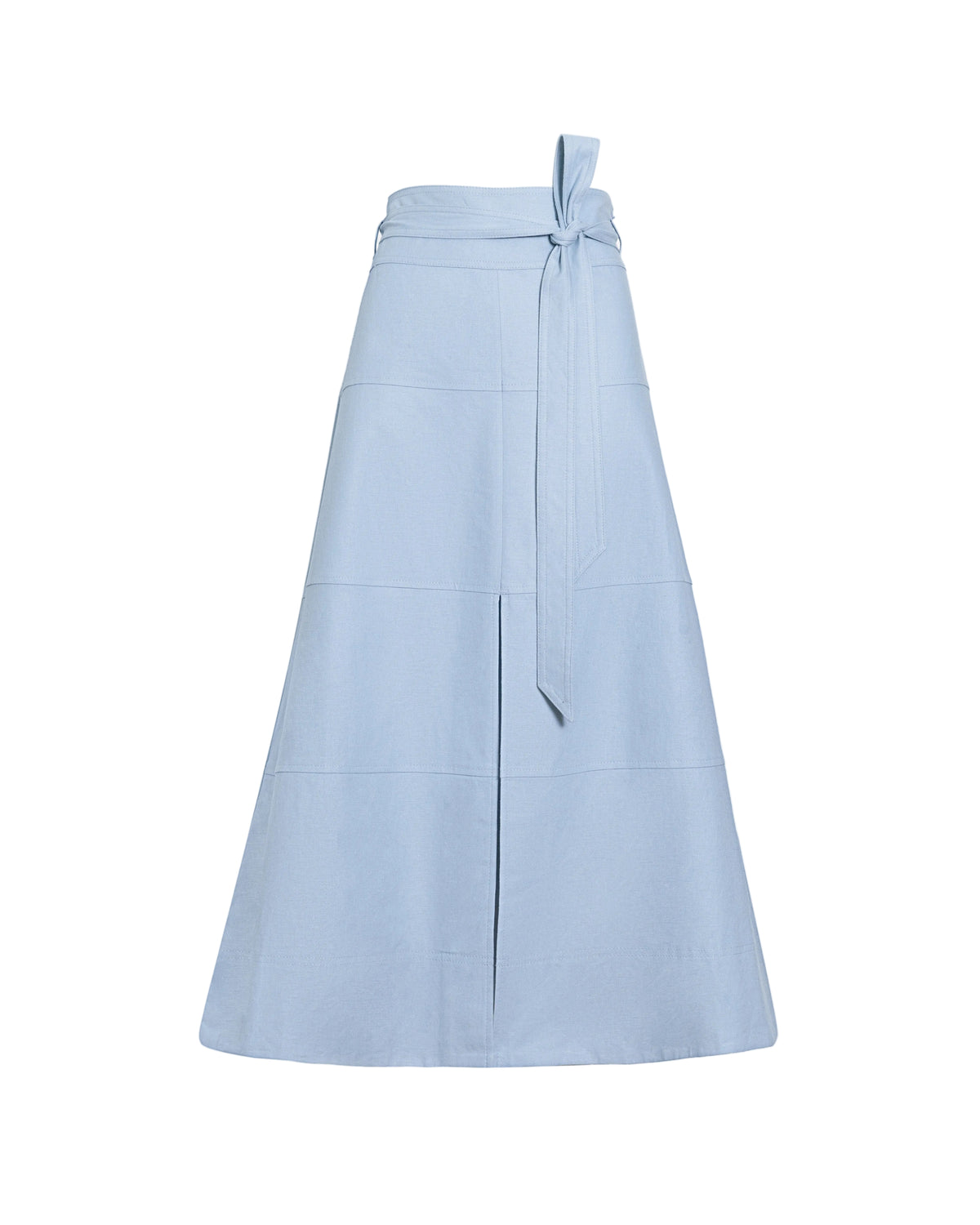 Linen Hudson Skirt in Powder Blue