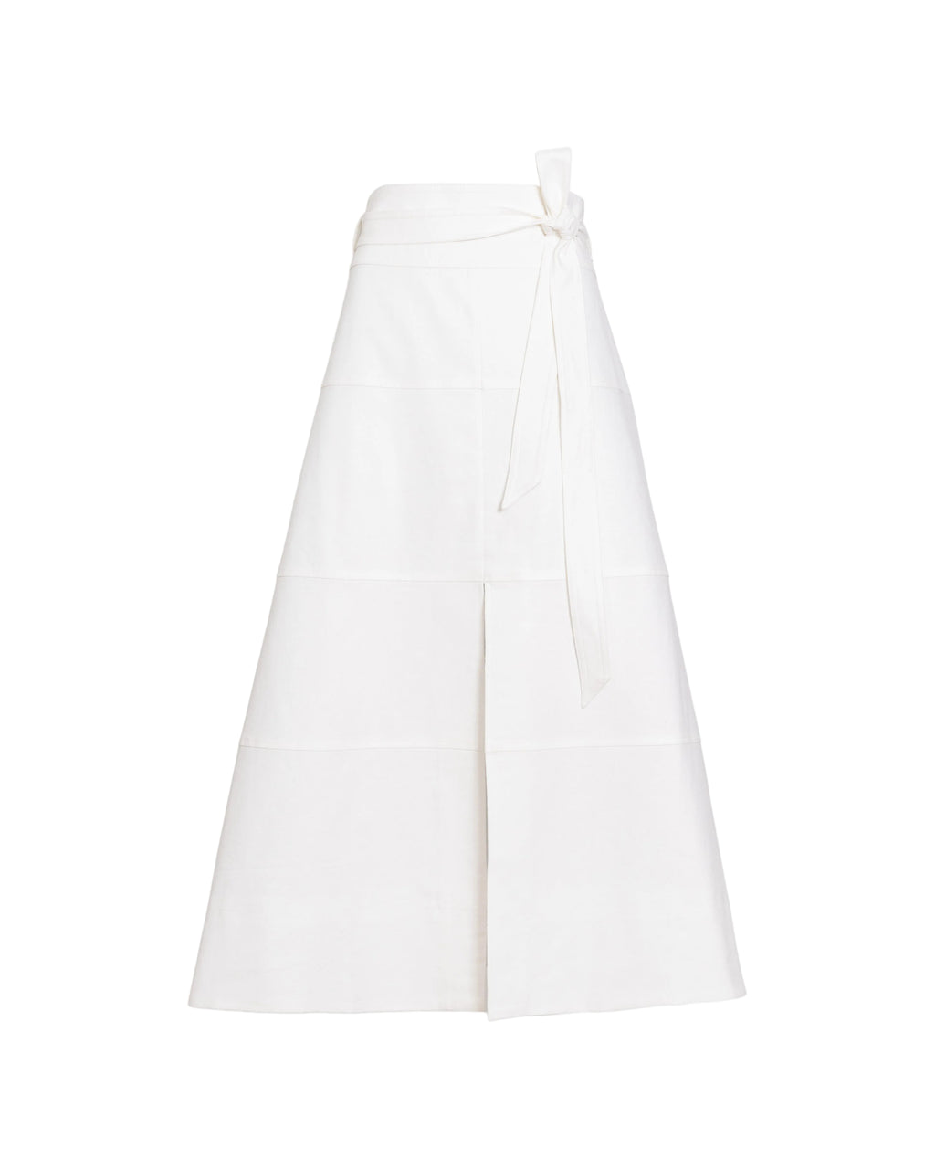 Linen Hudson Skirt in Optic White