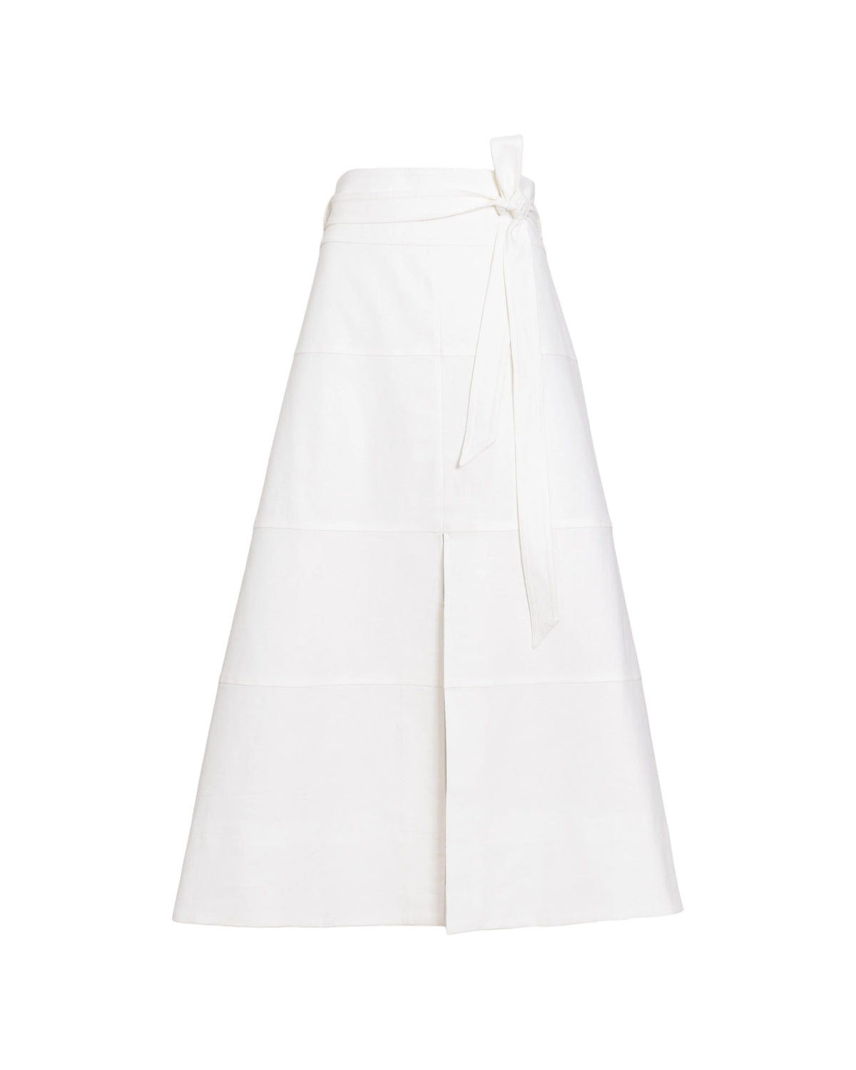 Linen Hudson Skirt in Optic White