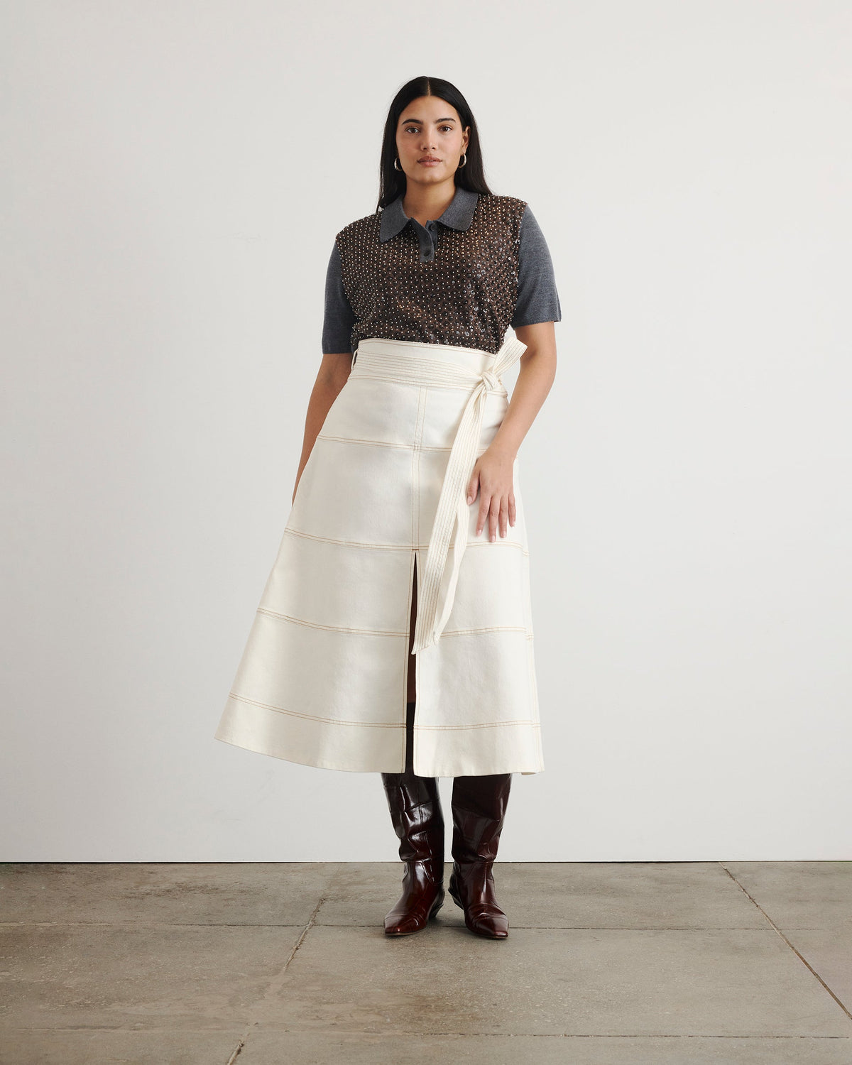 Denim Hudson Skirt in Chalk