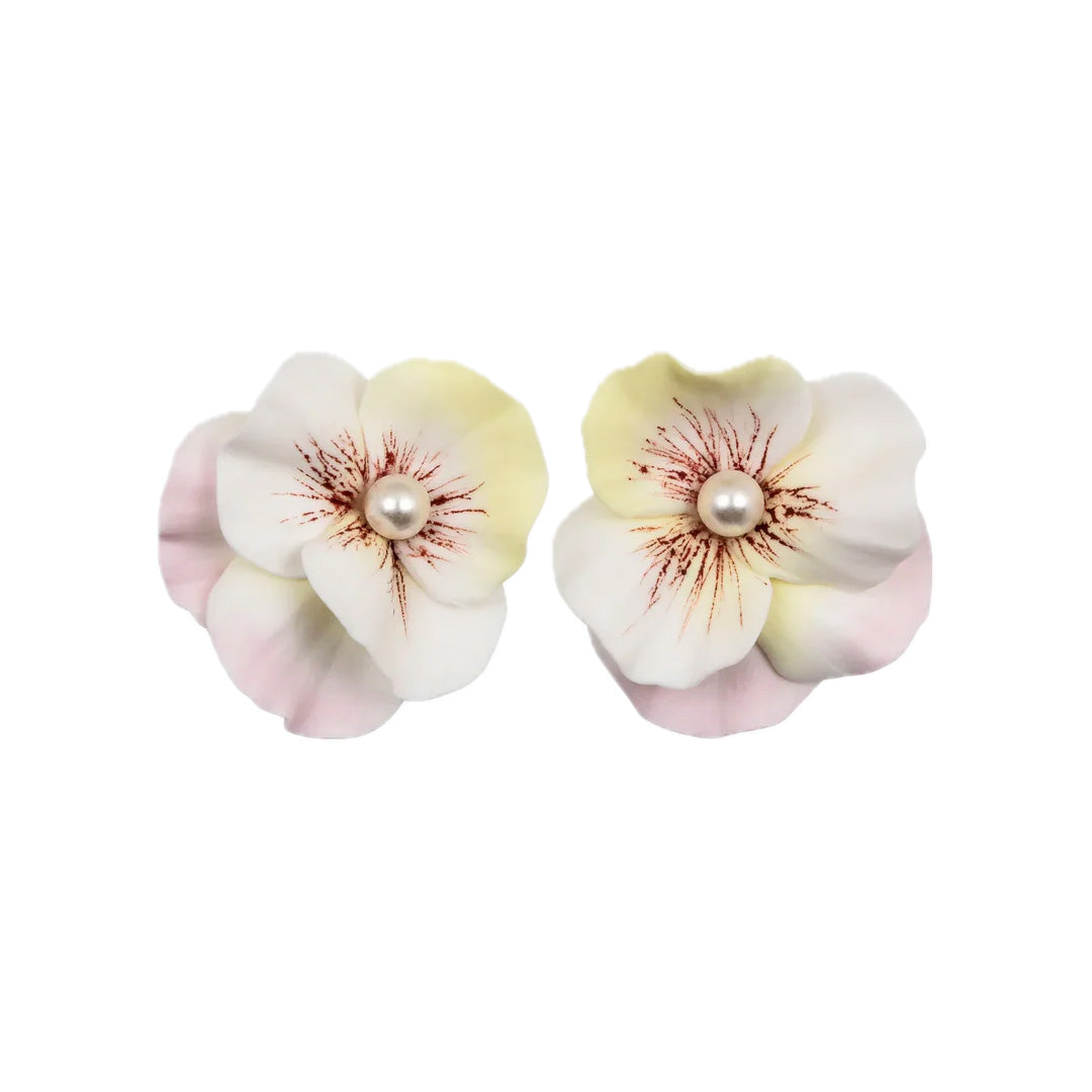 Viletta Earrings in Peony