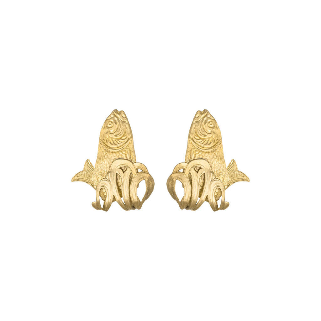 Sacred Cod Hoop Earrings
