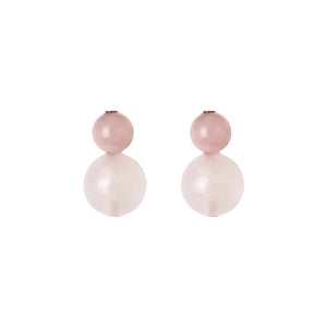 Cara Earrings in Rose Quartz