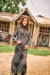 Suki Skirt in Aces Wild Black