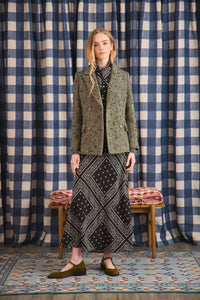 Suki Skirt in Aces Wild Black