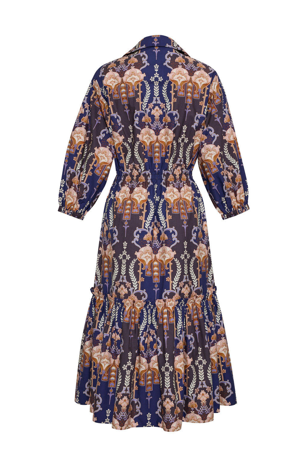 Hutton Dress in Flora Facade Blue