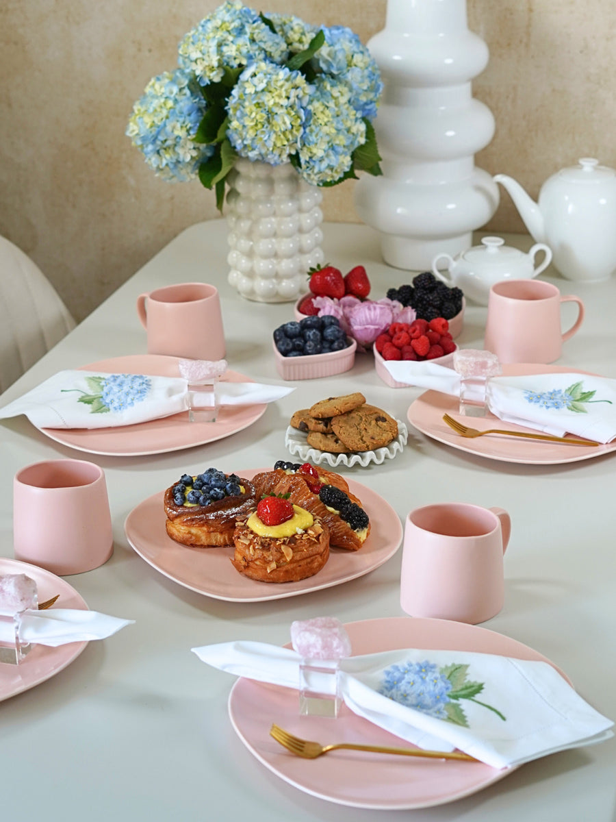 Dinner Napkin in French Hydrangea, Set of 2