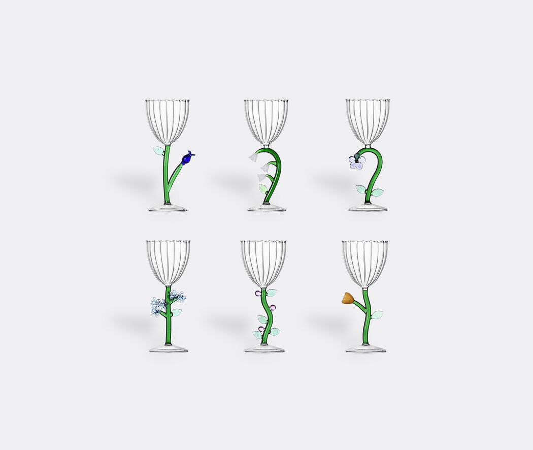 'Botanica' stemmed glass, set of six
