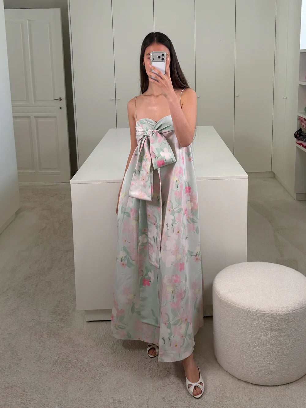 Bailey Dress in Clematis Montana Mint