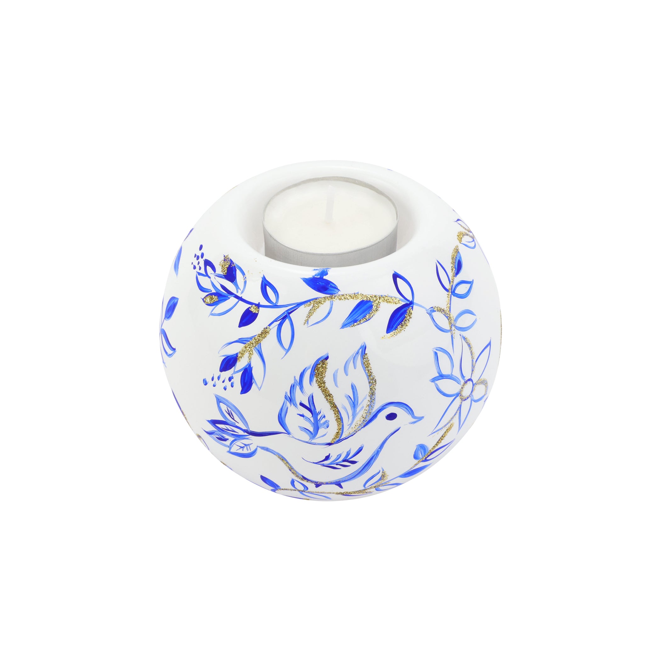 Illuminare Blue Birds Votive in Blue