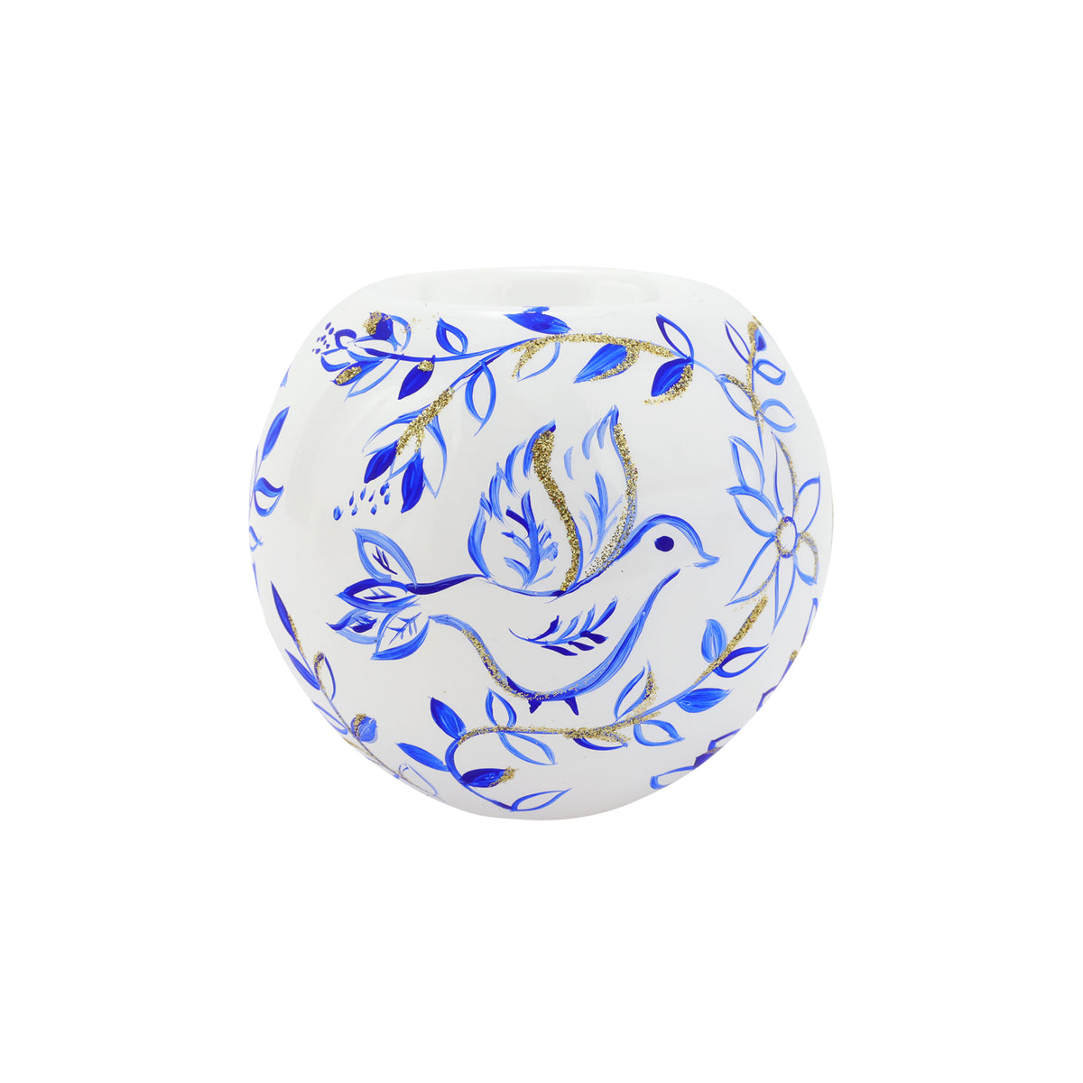 Illuminare Blue Birds Votive in Blue
