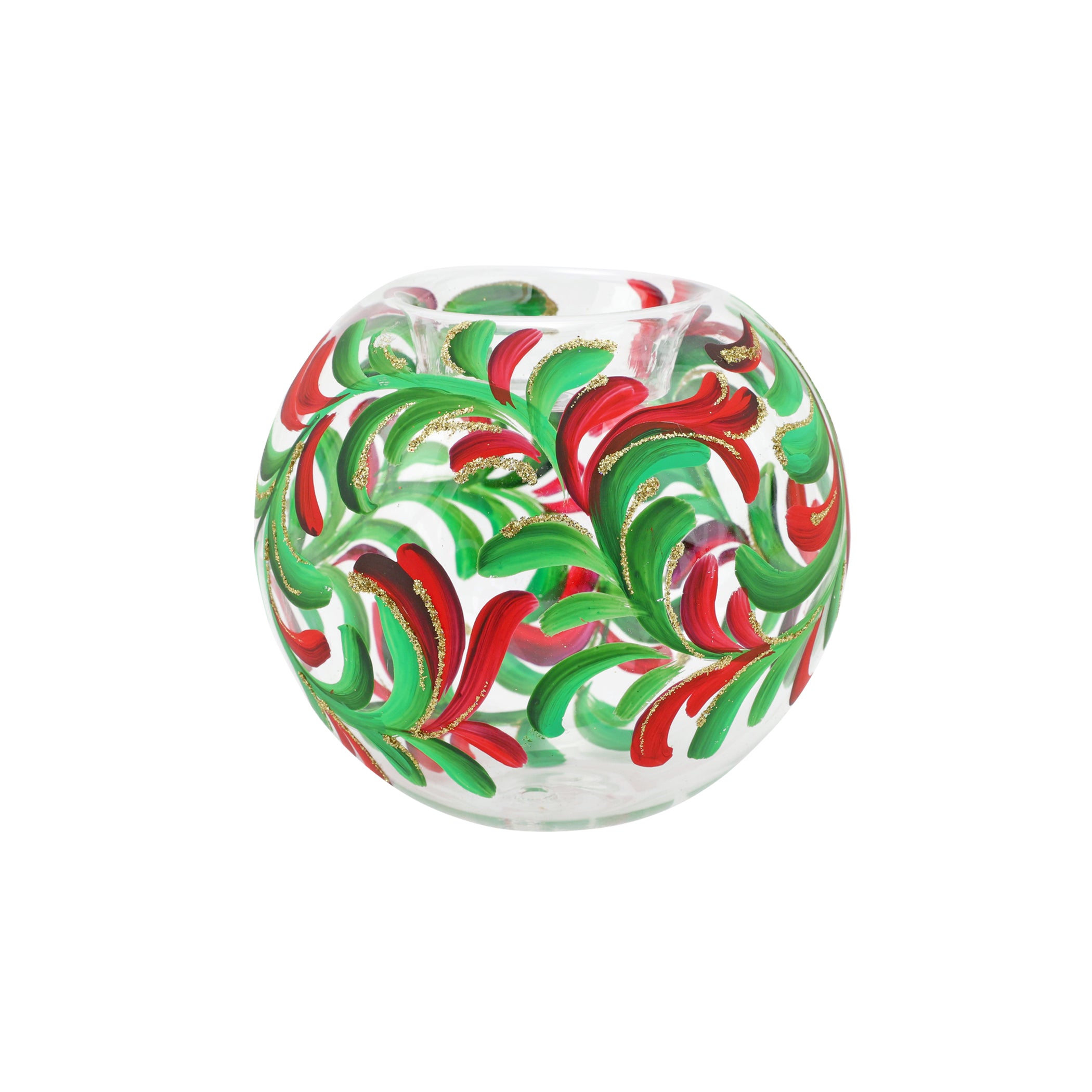 Illuminare Holiday Scroll Votive in Green