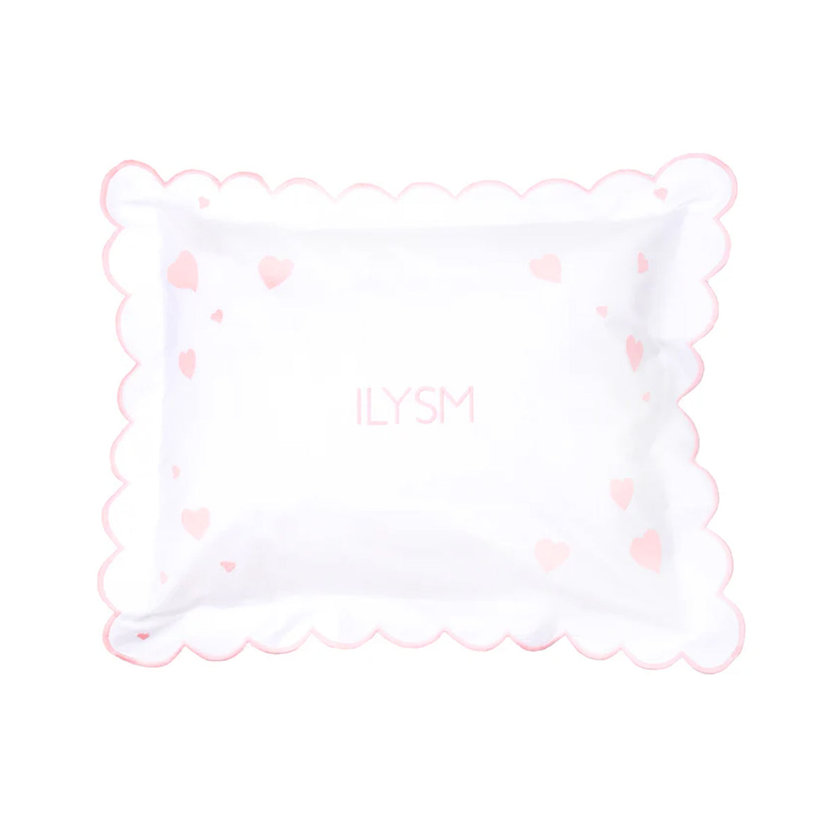 ILYSM Hearts Mini Pillow in Slipper