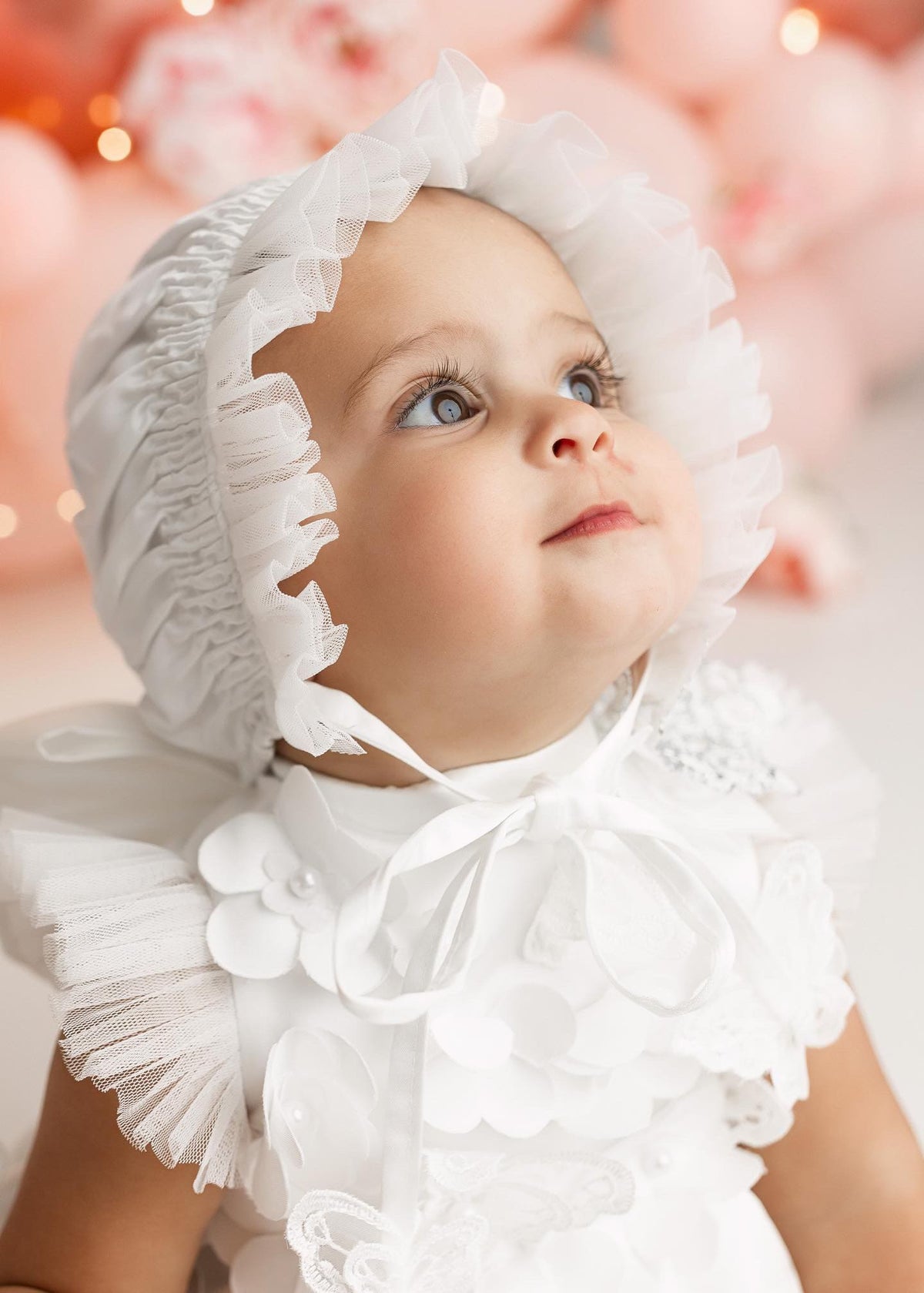 Butterfly White Satin Ceremony Romper - Petite Maison Kids