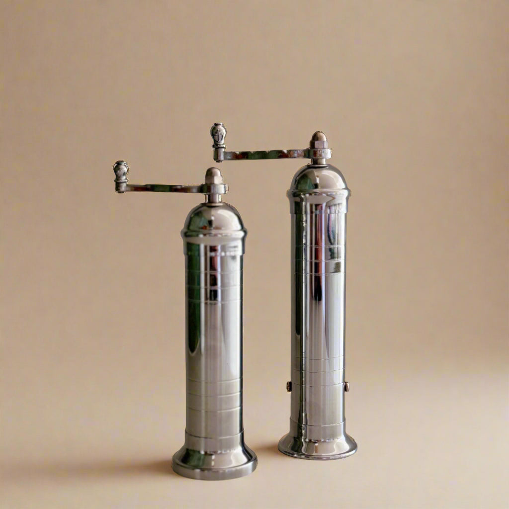 Brass & Chrome Salt & Pepper Mills