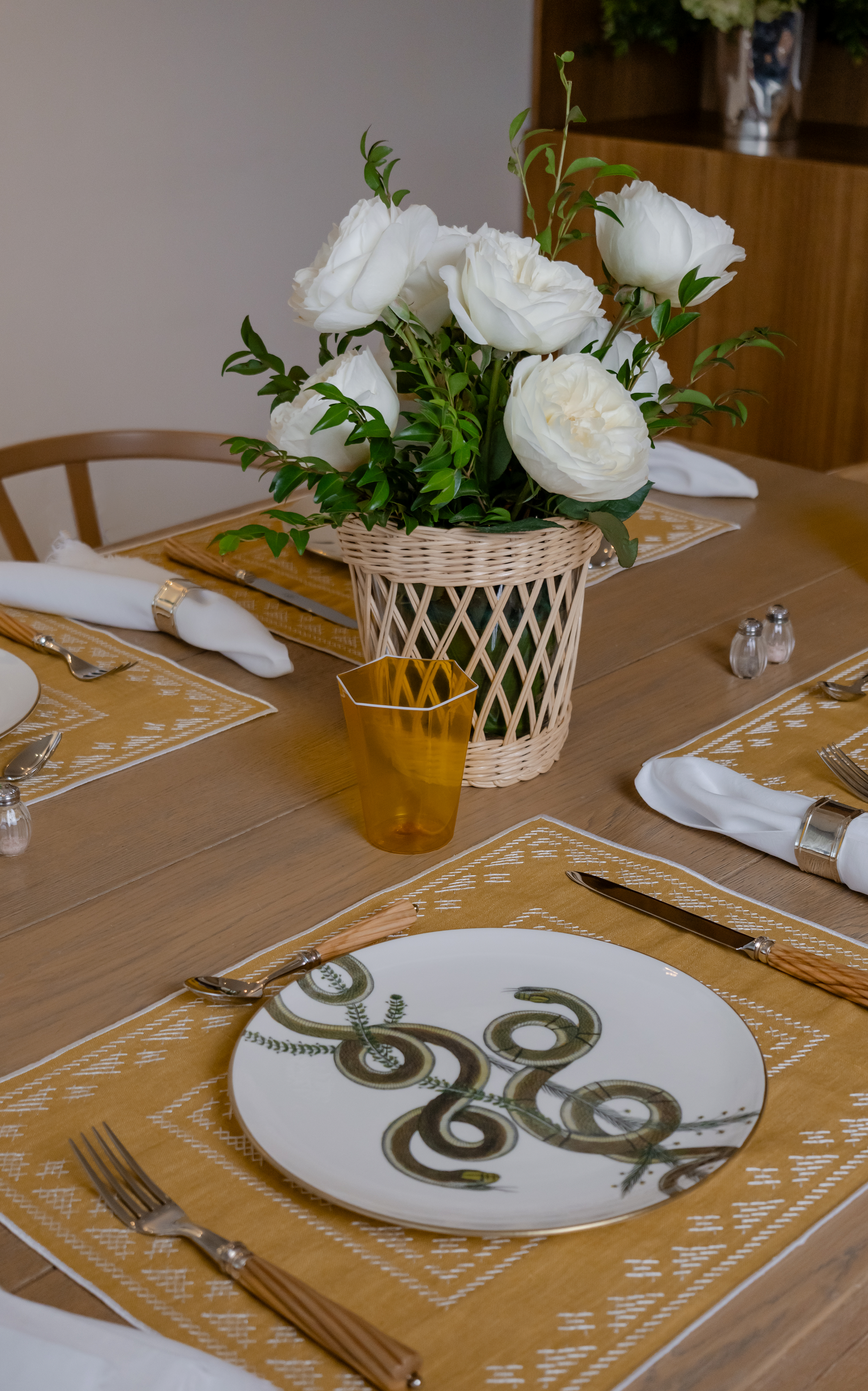 Pedralbes Placemats in Marigold, Set of 4