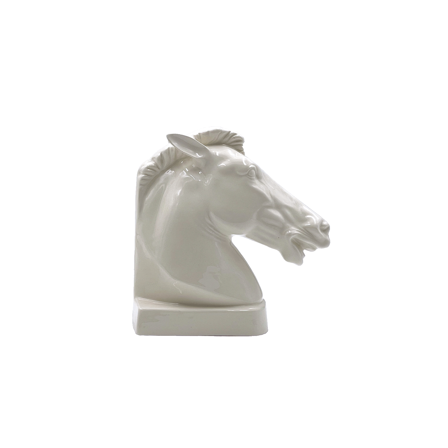 Cream Horse Bookend