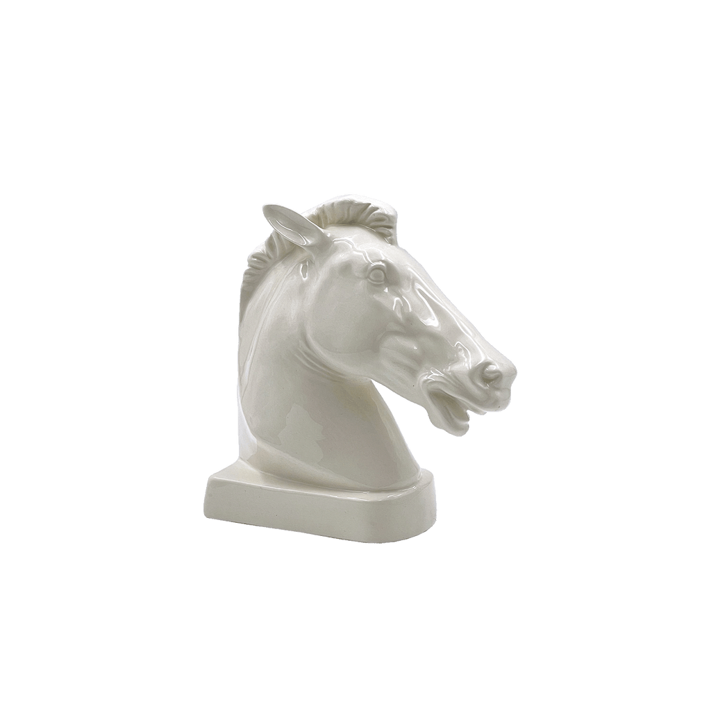 Cream Horse Bookend