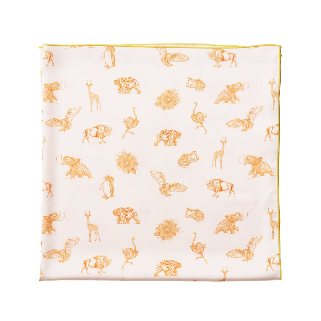 Mystical Creatures Scarf in Orange