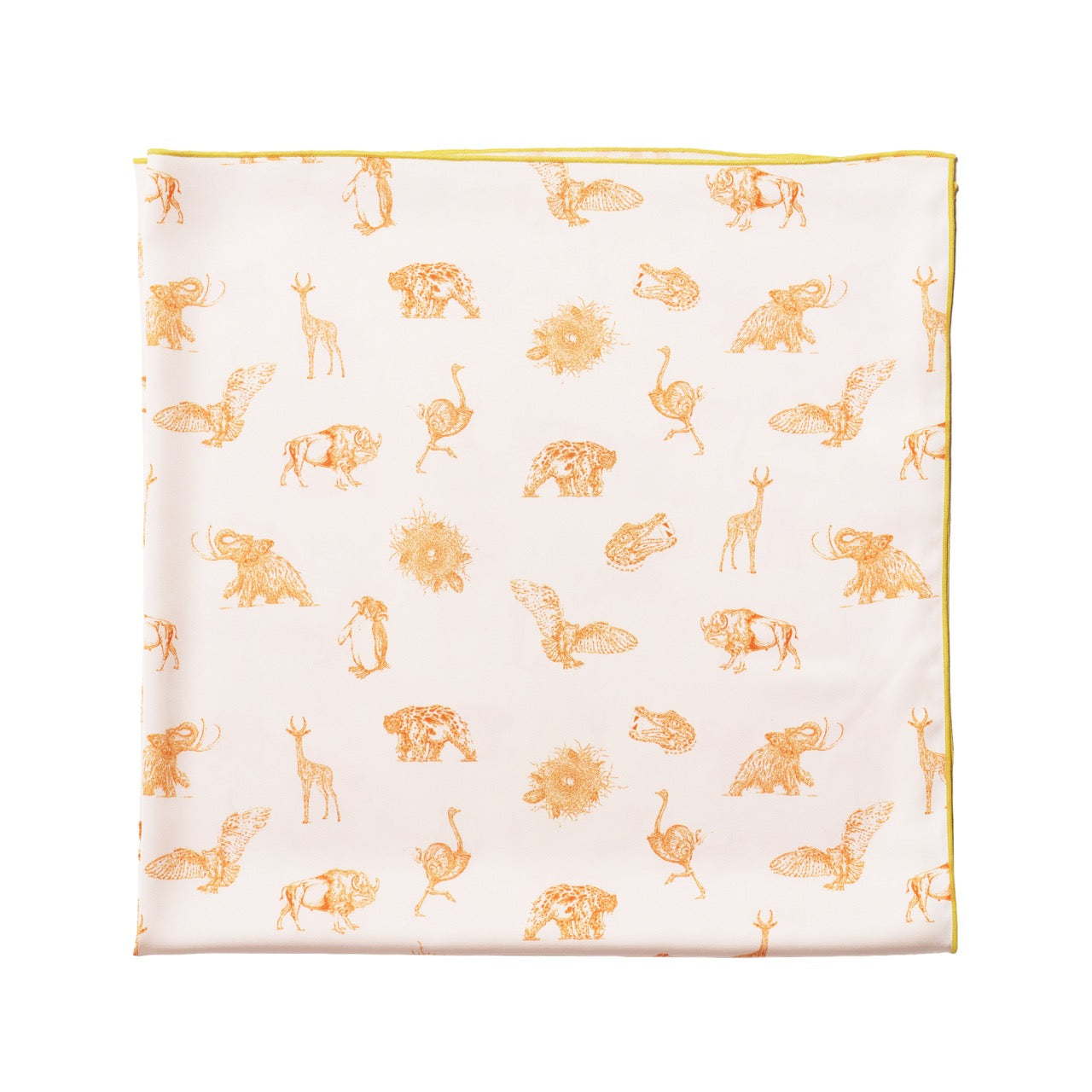 Mystical Creatures Scarf in Orange