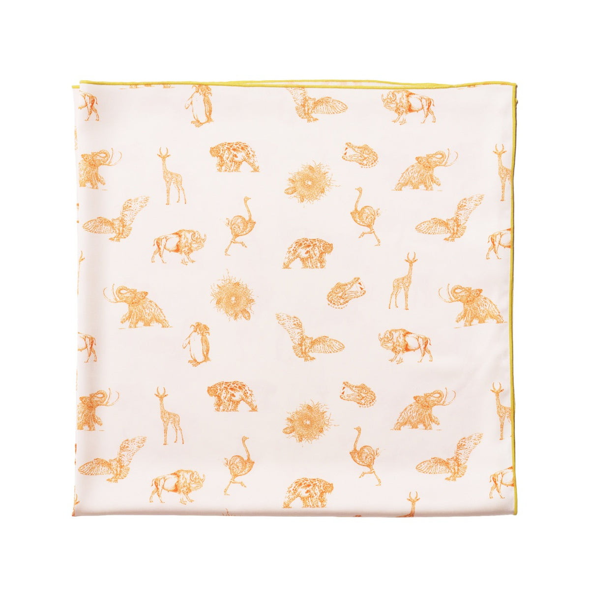 Mystical Creatures Scarf in Orange