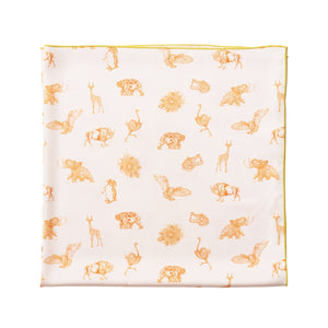 Mystical Creatures Scarf in Orange