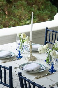 Ojete Rectangular Tablecloth in White