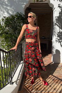 Remy Skirt in Holiday Floral