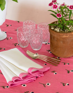 Manzanilla Rectangular Tablecloth in Bougainvillea